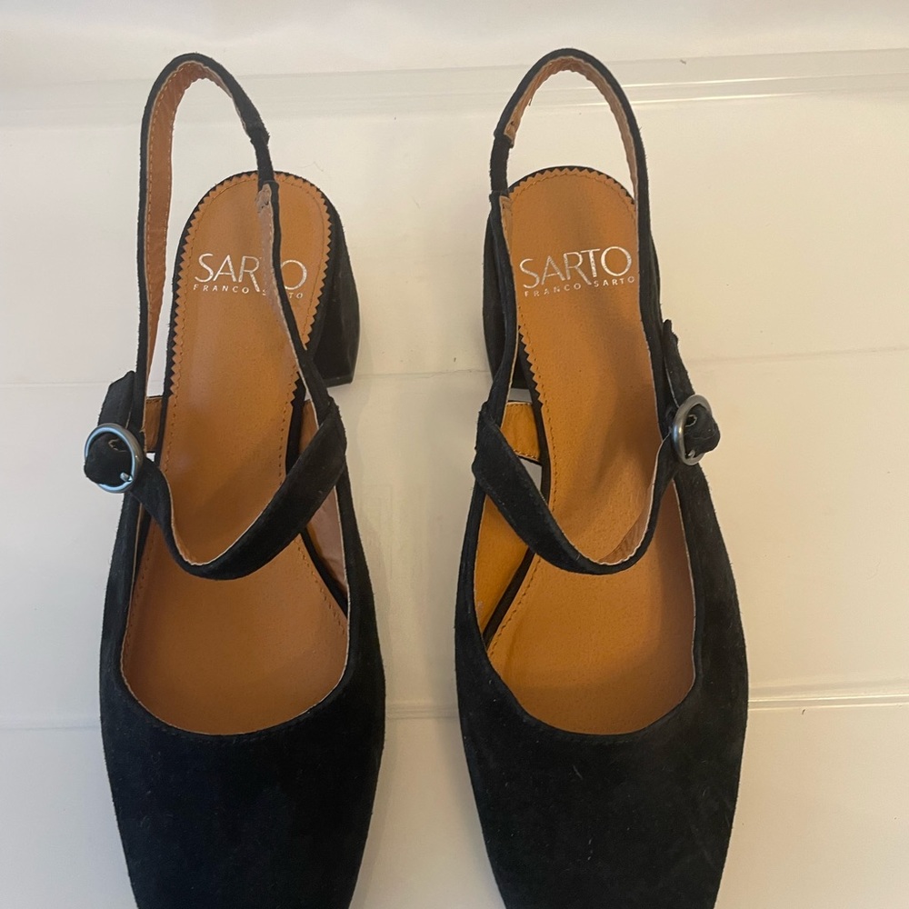 Franco Sarto slingback mule.